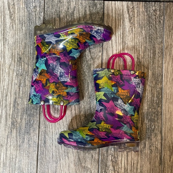 WESTERN CHIEF SCRIBBLE STARS Rain Boots 10 - Picture 6 of 11